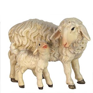 BH5037Natur28 - Schaf stehend mit Lamm
