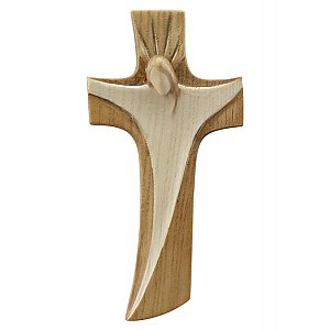 IE6003 - Kreuz Die Auferstehung in Ahorn- oder Eschenholz