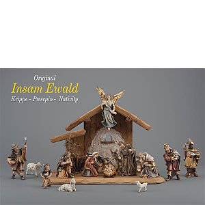 IE0520SET16Color14 - IN Set 15 figurines + stable Holy Night