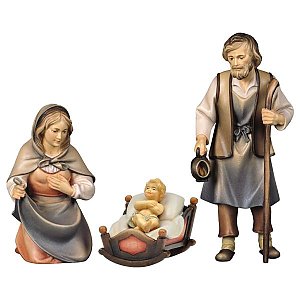 UP780FAMS - SH Holy Family with swing manger - 4 Pieces
