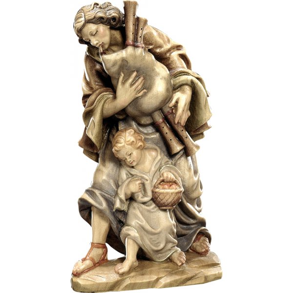 20DA150008 - Bagpipe player with child