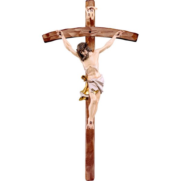 DU2313W - Christ of the Alps white with curved cross