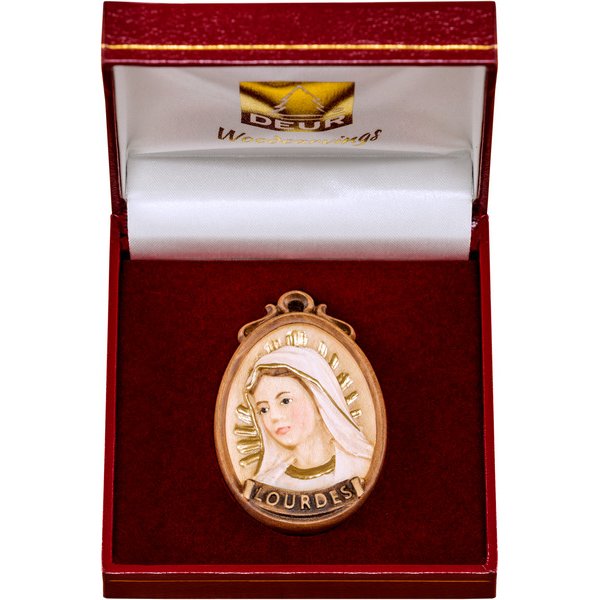 DU2422B - Medallion bust Lourdes in a box