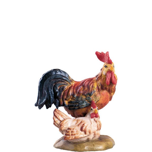 DU4181 - Cock with hen D.K.