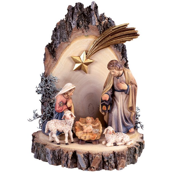 DU4925 - Holy family farm-nativity with back