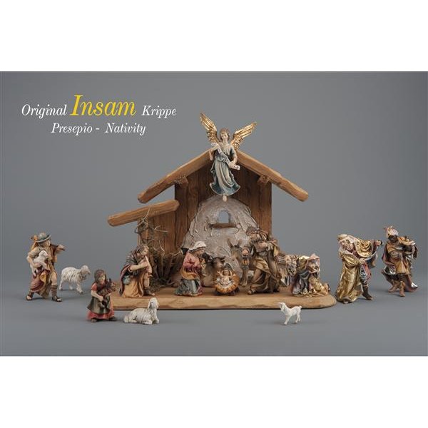 IE0510SET16 - IN Set 15 figurines + stable Holy Night