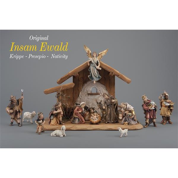 IE0520SET16 - IN Set 15 figurines + stable Holy Night