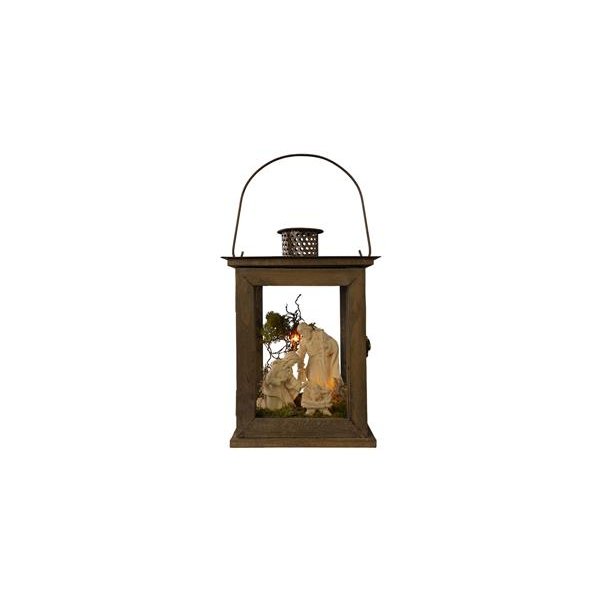 IE0602 - Wood lantern 11,8 inch