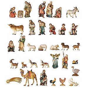 20DA1550SK024 - Peace nativity set of 34 figures