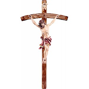 DU2313R - Christ of the Alps red with curved cross