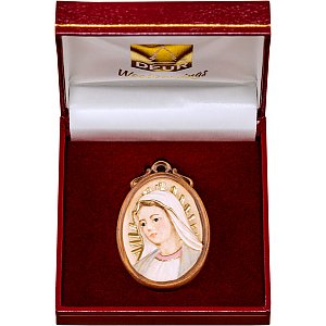 DU2420B - Medallion bust Madonna in a box