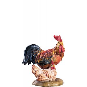 DU4381Lasiert18 - Cock with hen H.K.