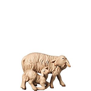 FL427439Zwei0geb10 - H-Sheep with lamb kneeling