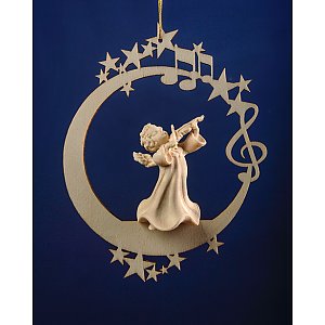 LP08000-E - Angel with violin on the moon &.stars