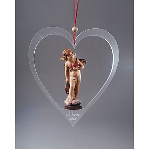LP09338-G - Cupid with heart of plexiglass