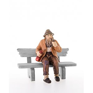 LP10701-12BZwei0ge - Man sitting without bench