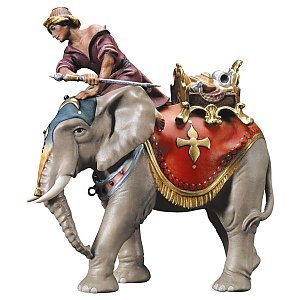 UP700ELSMehrfach Geb - UL Elephant group with jewels saddle - 3 Pieces