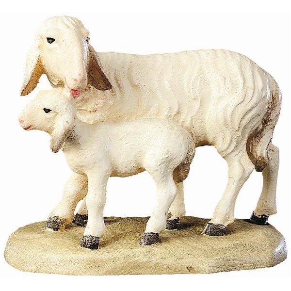 BH2043 - Schaf mit Lamm leckend