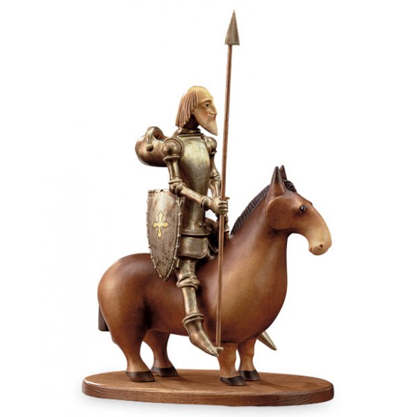 LP00613-Q - Don Quichote auf Pferd (mit Sockel)