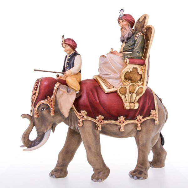 LP10150-96B - Koenig reitend mit Elefant und Treiber