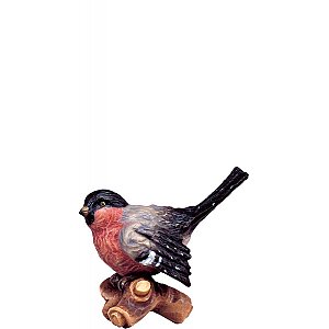 DU4138RNatur14 - Vogel auf Ast D.K. rot