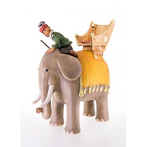 LP10200-45Natur13 - Elefant mit Reiter