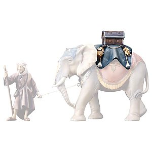 UP700057Echt Gold An - UL Gepäcksattel für Elefant stehend