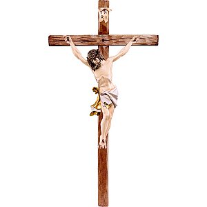 DU2323W - Cristo delle Alpi bianco con croce diritta