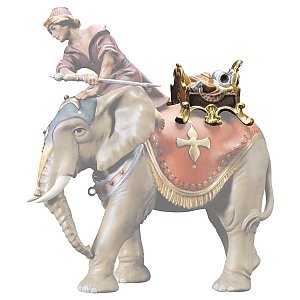 UP700055Echt Gold An - UL Sella gioielli per elefante in piedi